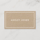 Search for kraft business cards Simple