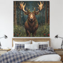 Search for christmas deer canvas prints Rustic