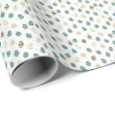 Search for easter eggs wrapping paper White
