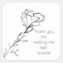 Search for thank you floral stickers White