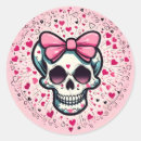 Search for skull bow stickers Pink