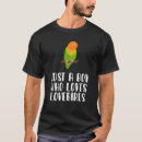 Search for lovebird tshirts Birds