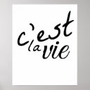 Search for lettering posters C'est la vie