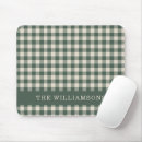 Search for green gingham mousepads Geometric