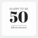 Search for 50th birthday party stickers Black white