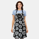 Search for black and white aprons Retro