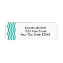 Search for turquoise wedding return address labels Modern