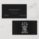 Search for legal counsel business cards Justice