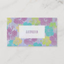 Search for island business cards Flower