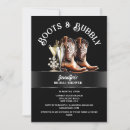 Search for texas bridal shower invitations Boots and bubbly