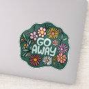 Search for funny flowers stickers Whimsical