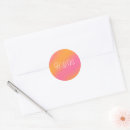 Search for pink and white monogram stickers Script