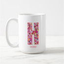 Search for alphabet letter h mugs Pink
