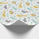 Search for cute jungle animals wrapping paper Modern