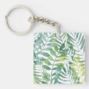 Search for leaves key rings Watercolor