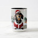 Search for black santa mugs Dachshund