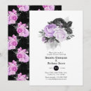 Search for purple black silver invitations Roses