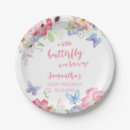 Search for floral baby shower plates Whimsical
