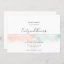 Search for salmon orange invitations Watercolor