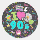 Search for 1990 stickers 90s birthday party