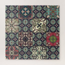 Search for moroccan tiles puzzles Illustration