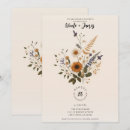 Search for wild flowers wedding invitations Country