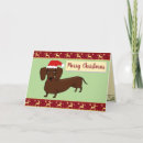 Search for wiener dog christmas cards Santa