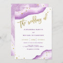 Search for lavender and gold wedding invitations Modern