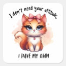 Search for with attitude stickers Cat lover