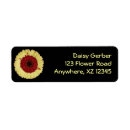 Search for gerber return address labels Red