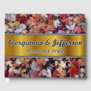 Search for autumn leaves wedding guest books Leaf