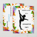 Search for gymnast 4x5 invitations Gymnastics party