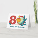 Search for 80 birthday cards Red