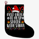 Search for soccer christmas stockings Xmas
