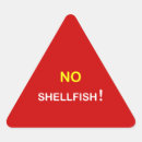 Search for no shellfish stickers Allergic