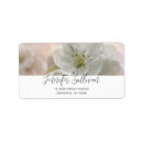 Search for apple blossoms return address labels Floral