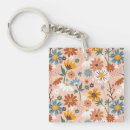 Search for floral illustration key rings Leaves
