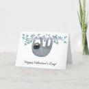 Search for sloth valentines day cards Animal