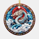 Search for chinese dragon christmas tree decorations Blue