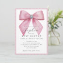 Search for pink bow invitations Modern
