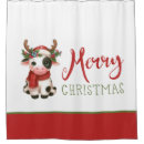 Search for funny christmas shower curtains Red