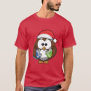 Search for christmas owl tshirts Santa