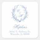 Search for monogram return address stickers Traditional