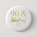 Search for 90th birthday badges Gold