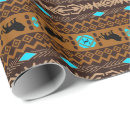 Search for turquoise brown gift wrap Geometric