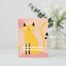 Search for yellow cat postcards Humour