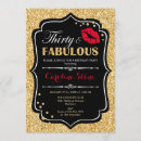 Search for thirty and fabulous invitations Glitter