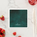 Search for emerald green napkins Initials
