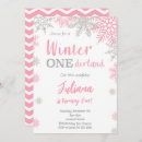 Search for winter one derland invitations Baby girl
