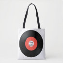 Search for vinyl record tote bags Vintage